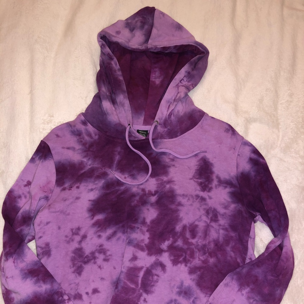 NWOT Purple Tie Dye Hoodie